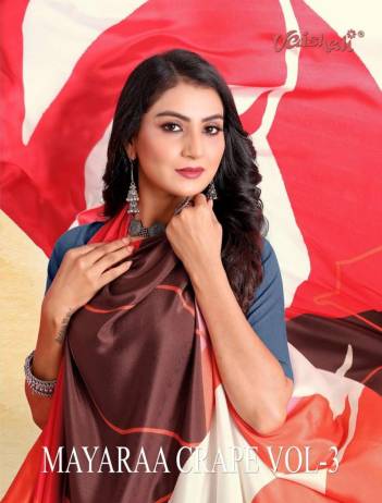 MAYARAA CRAPE VOL-3 BY VAISHALI CRAPE SILK SAREE WHOLESALER IN INDIA